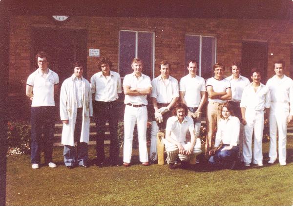 Aylesbury and Hull Cricket Match Team 1980
